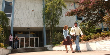 Students on campus